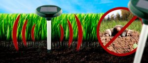 Ультразвуковой отпугиватель кротов