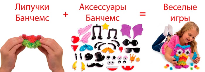 конструктор липучка bunchems (банчемс)