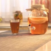 Набор «Чайный гриб» – банка с дозатором и чайный гриб в комплекте