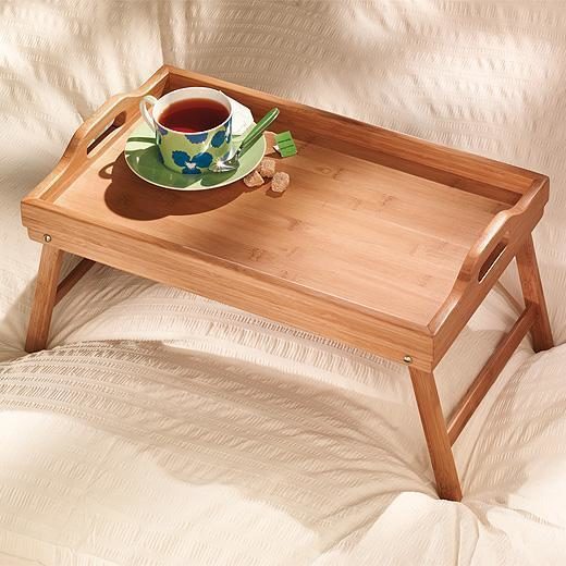 Бамбуковый столик для завтрака