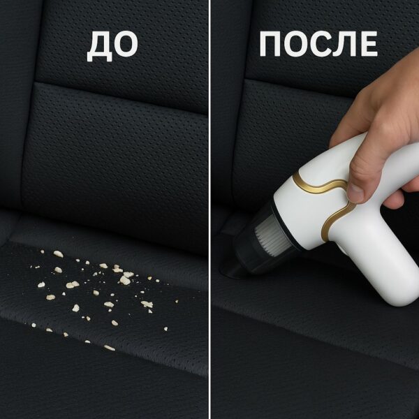 Пылесос автомобильный 4 насадки, беспроводной, многофункциональный